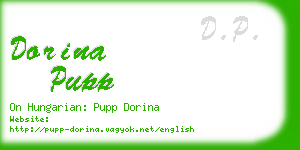 dorina pupp business card